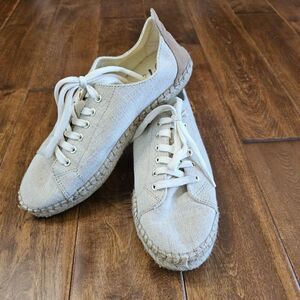 Vintage 7 Eight Espadrille Lace Up Sneakers size 9